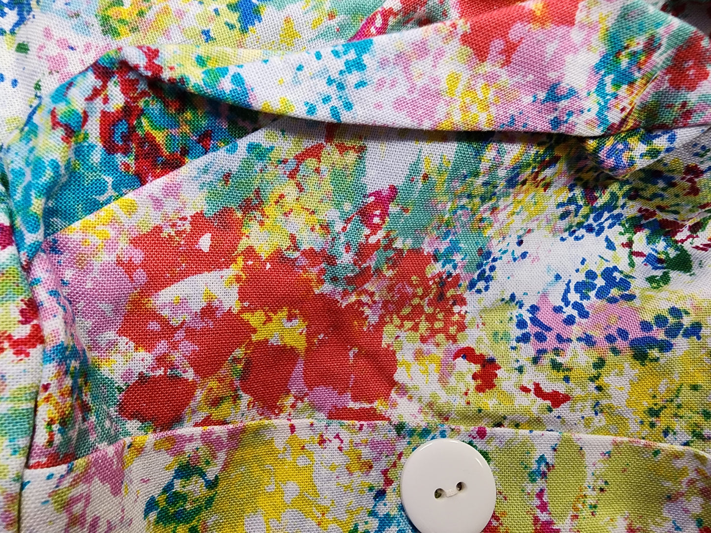 Ponytail Scrub Hat with Buttons