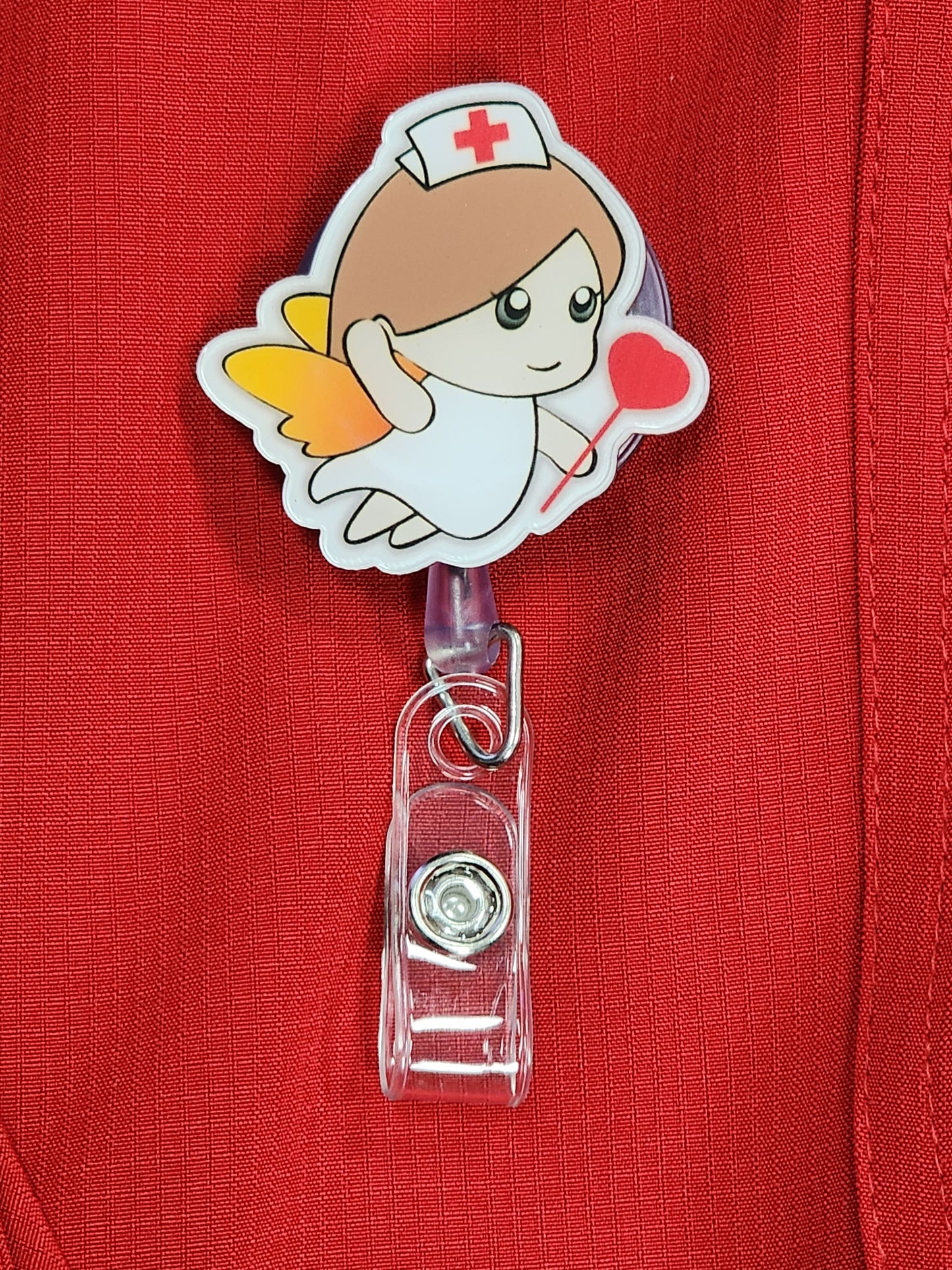 ANGEL HEART ID BADGE/NAME TAG HOLDER