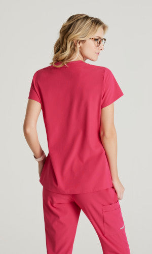 Skechers Women's Single Pocket V-Neck Tuck In Top #SKT147