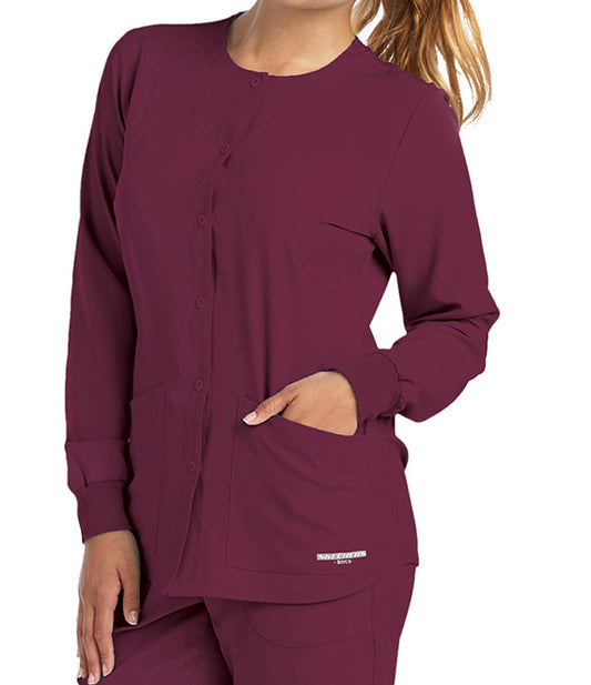 Skechers Women's Stability 2 Pocket Snap Front Jacket | SK401