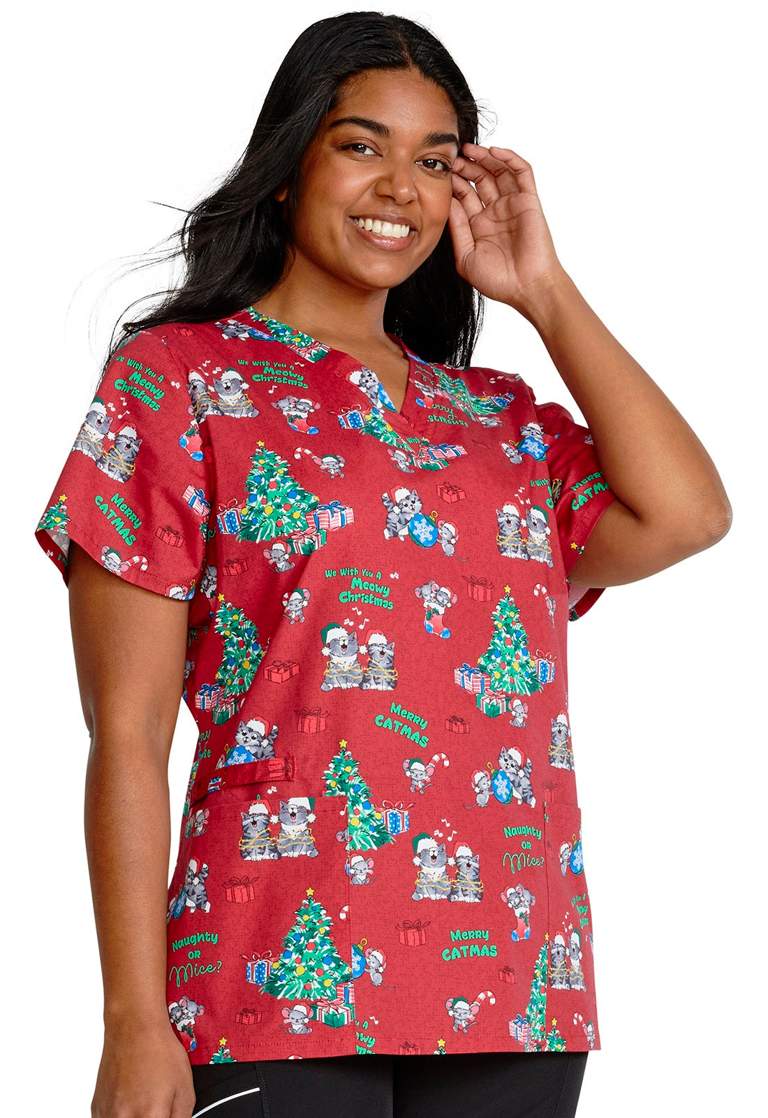 Cherokee Prints V-Neck Top | CK616