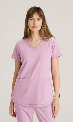 GREY'S ANATOMY BY BARCO EVOLVE RHYTHM 2-POCKET CICLO SCRUB TOP #GSST180