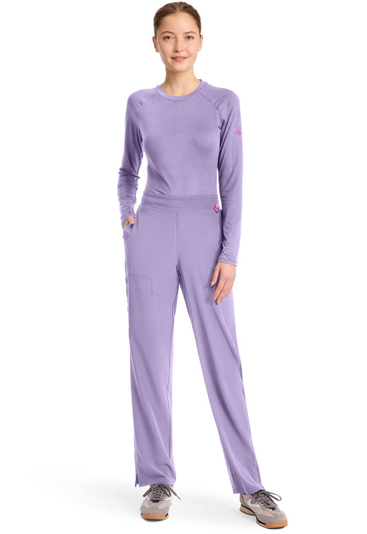 Med Couture Amp Women's 4-Pocket STRETCH Straight Leg Rib-Knit Cargo Scrub Pant #MC103