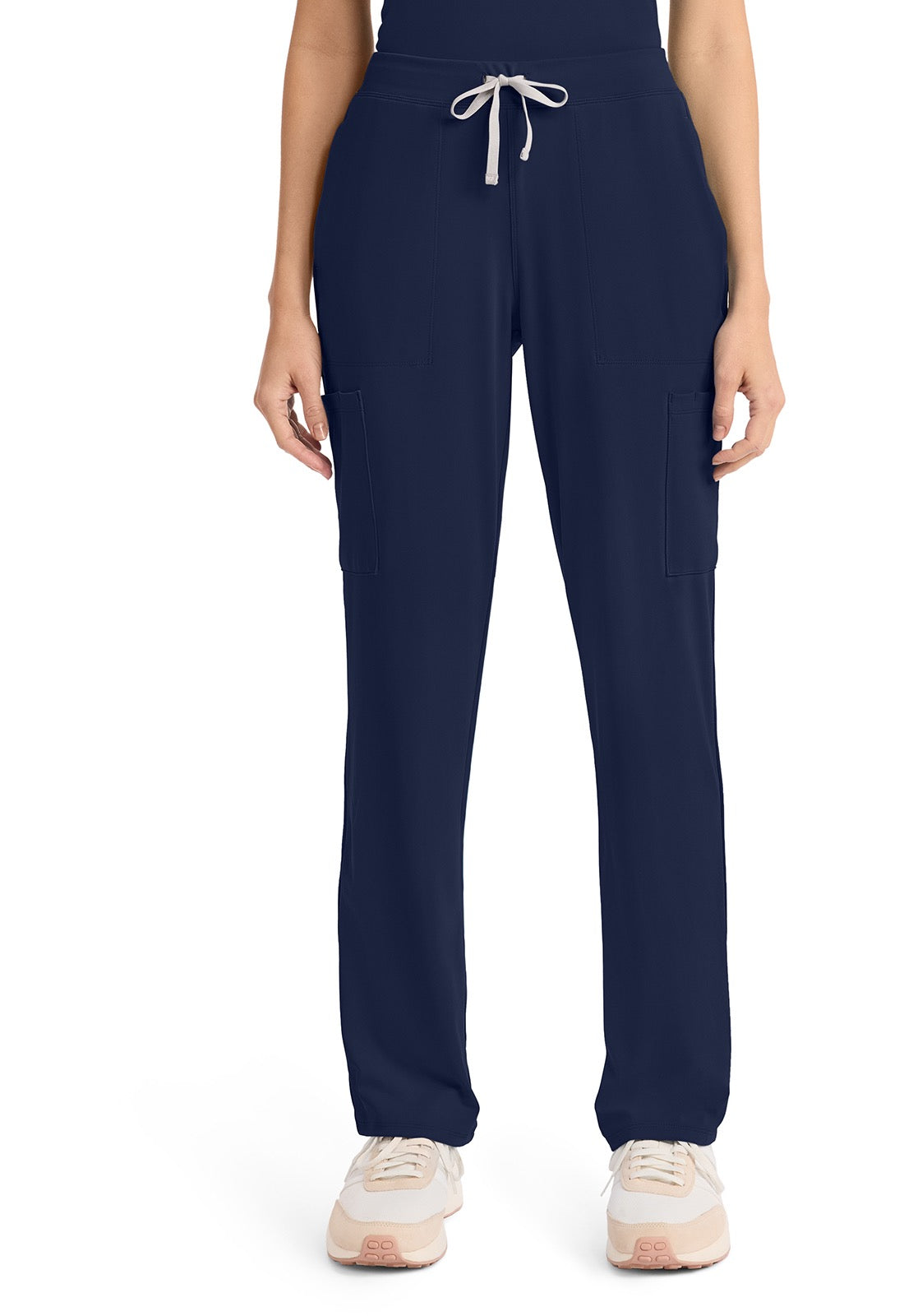 Cherokee Achieve Women's 5-Pocket STRETCH Drawstring Cargo Knit Scrub Pants #CK096 Tall