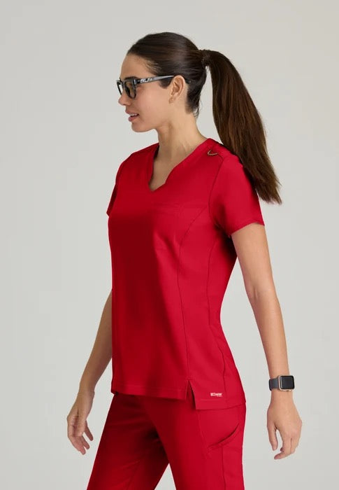 SWAY 1-POCKET BANDED V-NECK CICLO SCRUB TOP | #GSST181