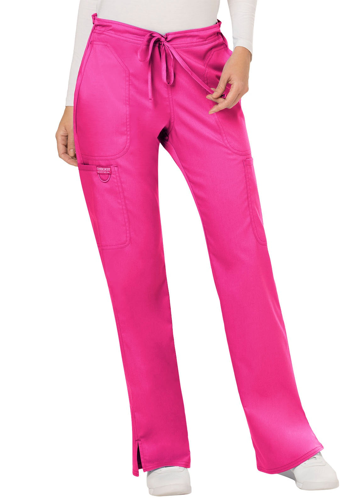 Petite Revolution Mid Rise Moderate Flare Drawstring Pant #WW120P