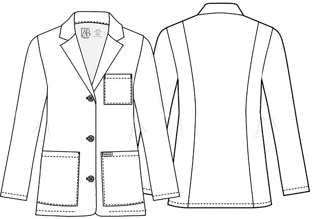 28" Consultation Coat in White | CK451