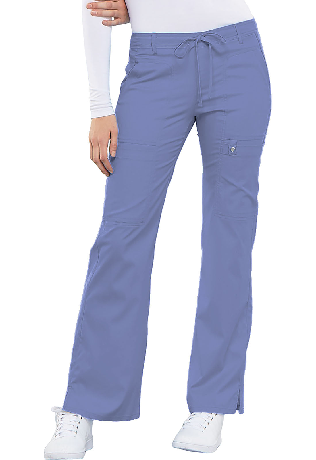 Cherokee Luxe Women's Low Rise Flare Leg Cargo Scrub Pants #21100
