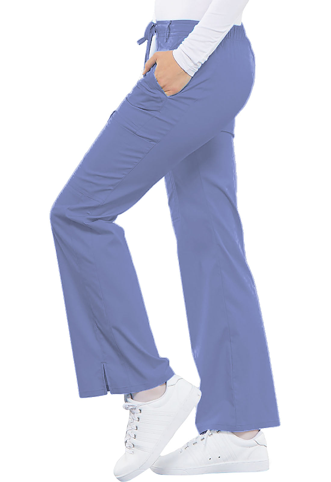 Cherokee Luxe Women's Low Rise Flare Leg Cargo Scrub Pants #21100
