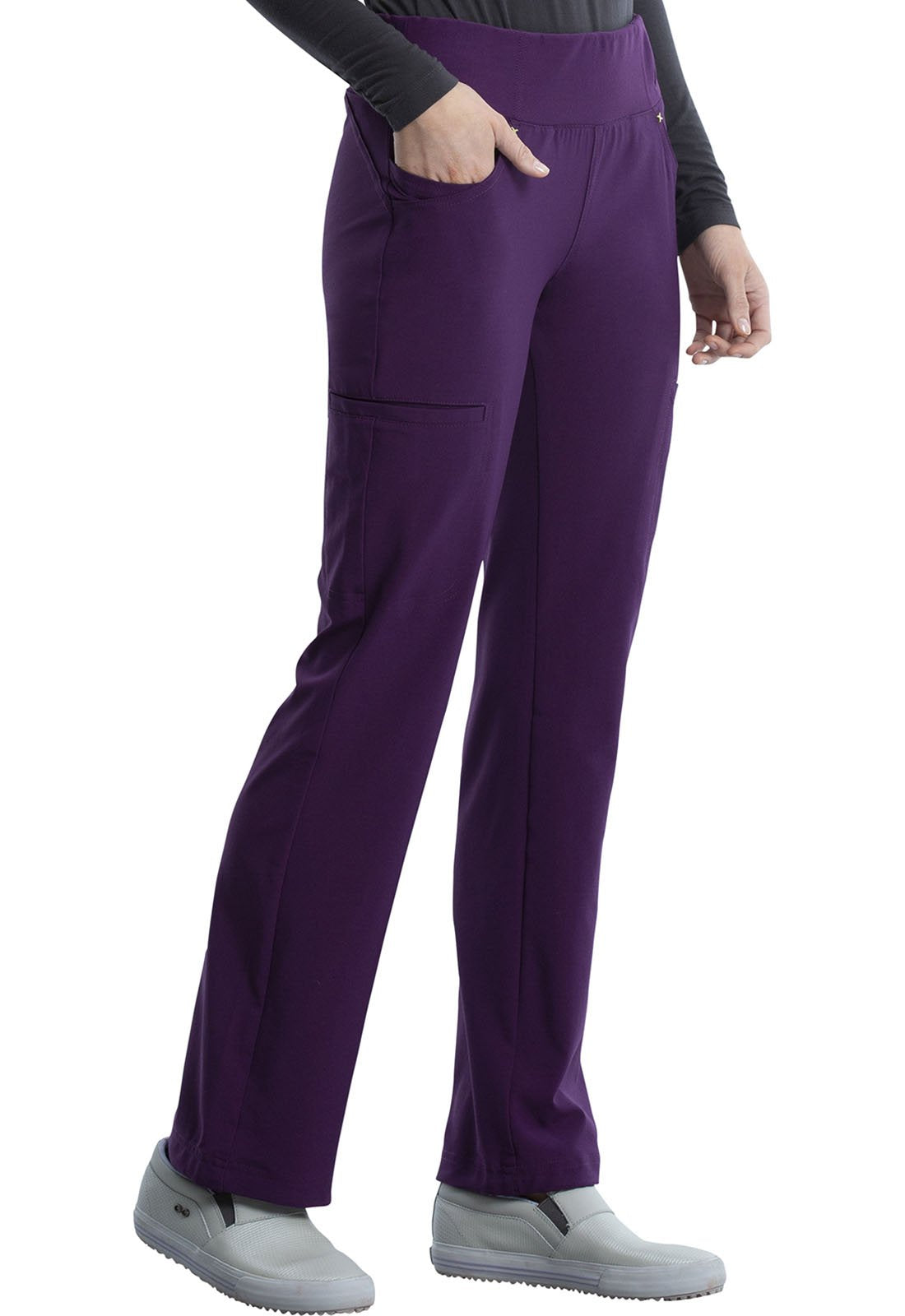 Cherokee iFlex Women's Mid Rise Straight Leg Pants #CK002 Petite