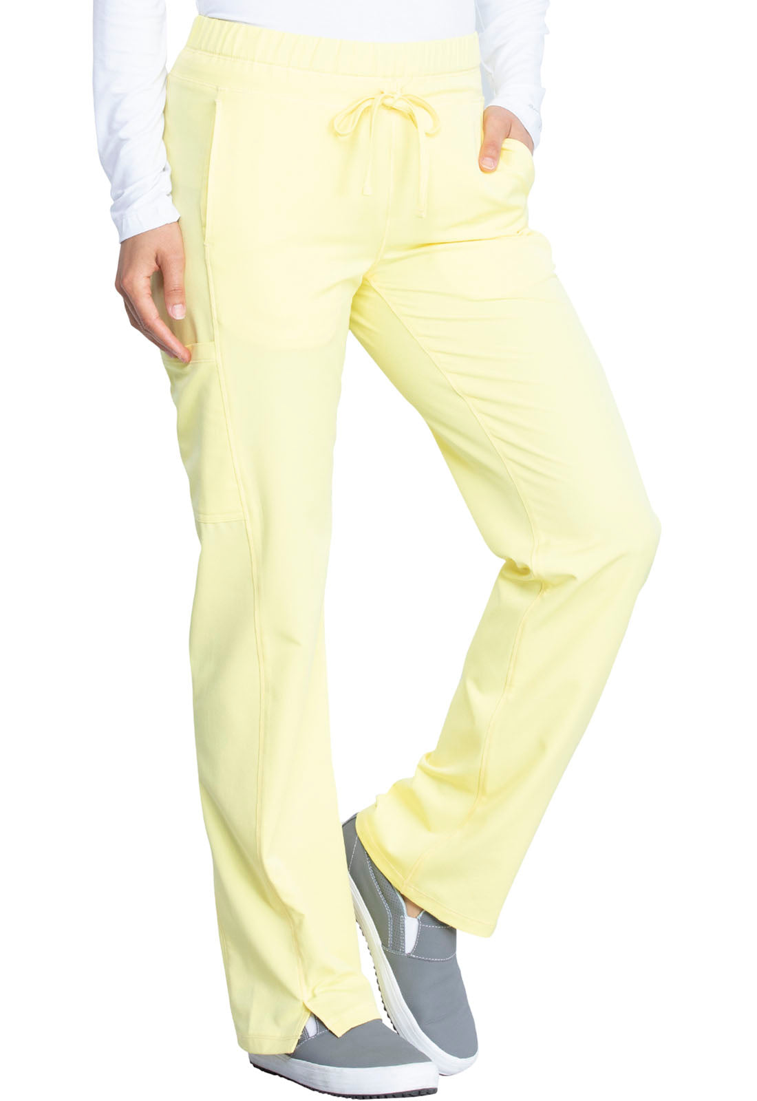 Mid Rise Straight Leg Drawstring Pant | DK130