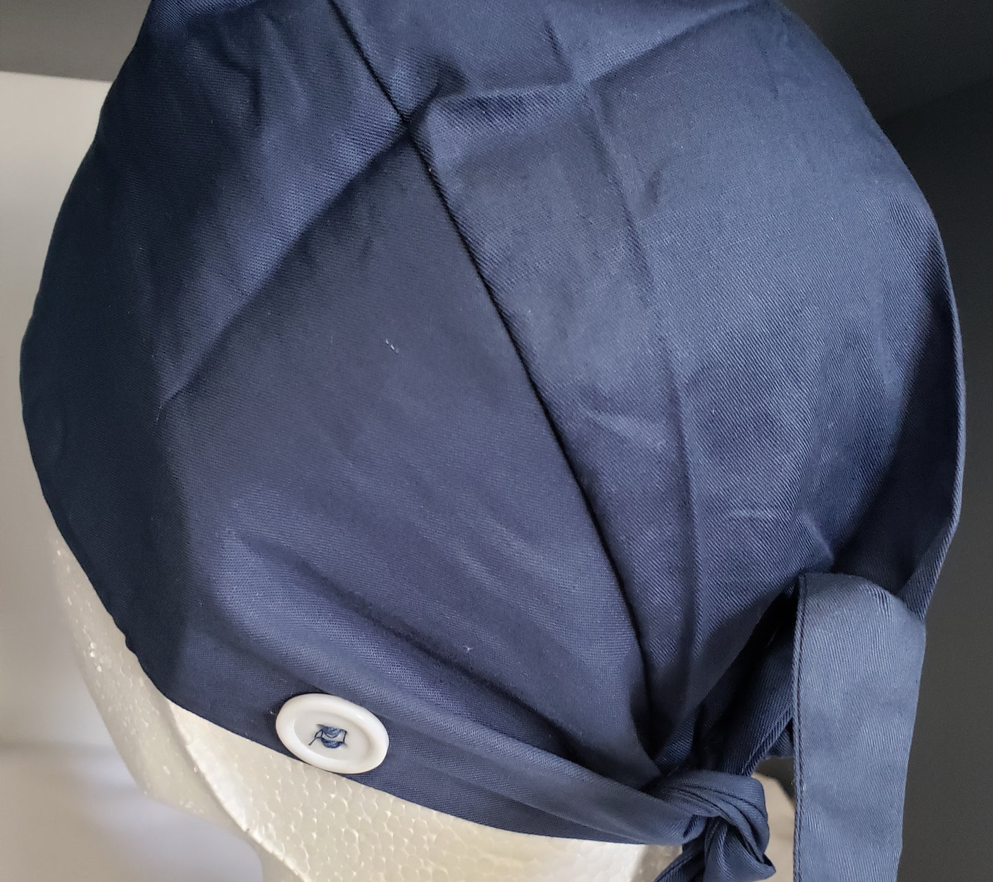 Scrub Hat with Buttons in One Size