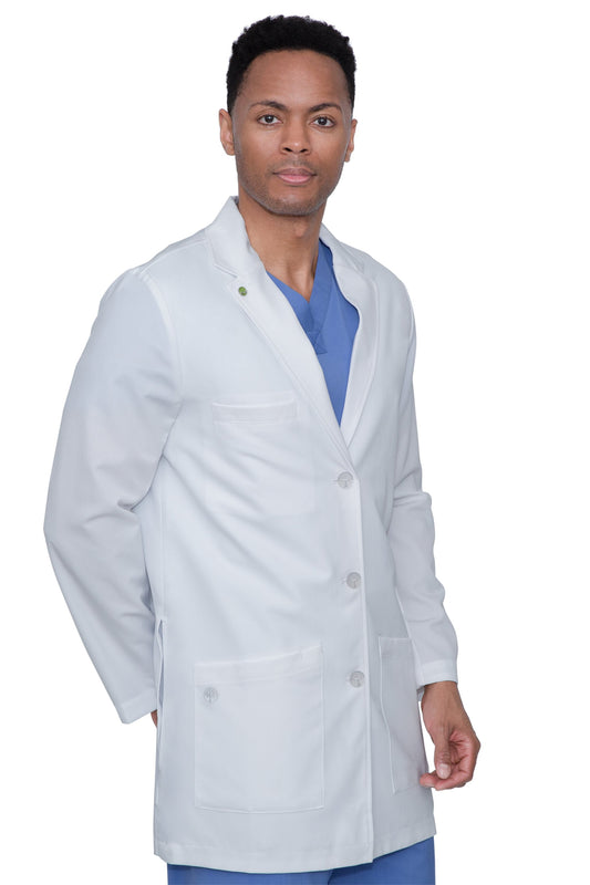 Healing Hands Logan Men's Lab Coat Six Pocket Mid-Length #HH5100