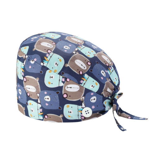 BBBears Scrub Hat with Buttons in One Size