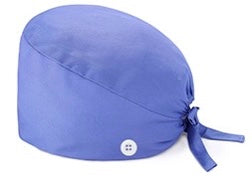 Scrub Hat with Buttons in One Size