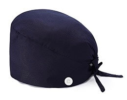 Scrub Hat with Buttons in One Size
