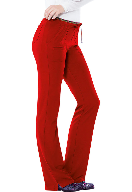 HeartSoul Low Rise Flare Leg Elastic Waist Scrub Pants #P20110