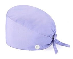 Scrub Hat with Buttons in One Size