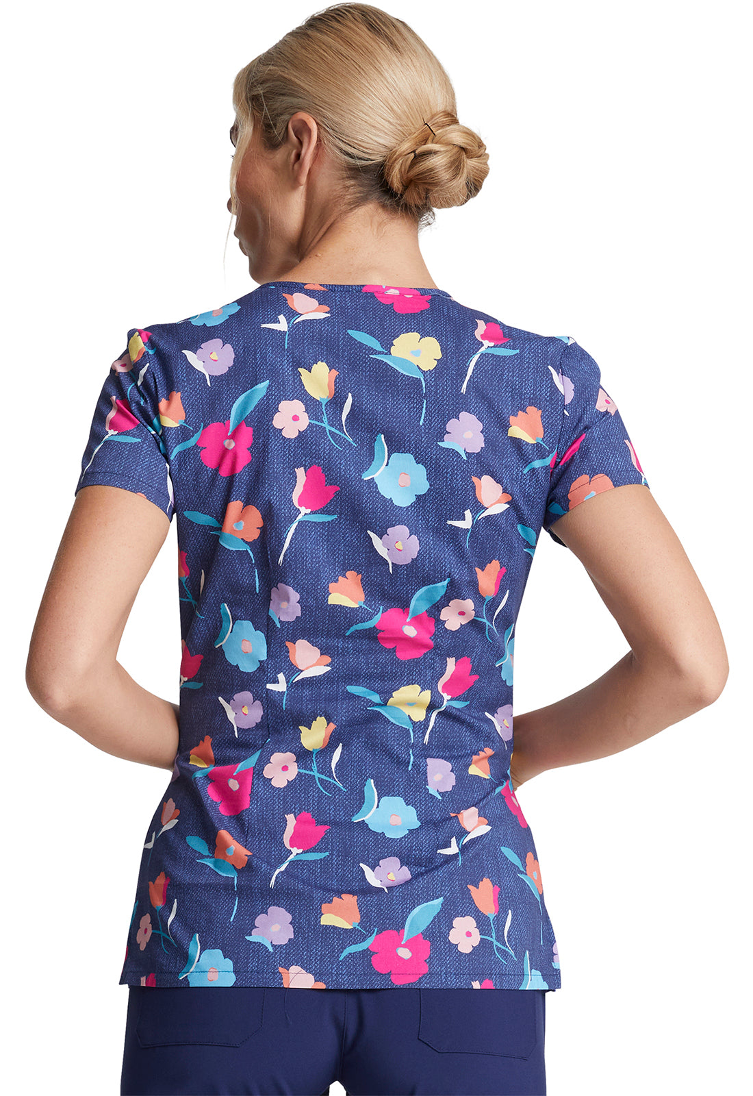 Dickies Prints V-Neck Top | DK700