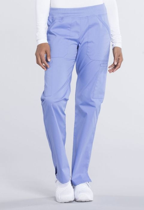 Cherokee Women's Mid Rise Straight Leg Pull On Cargo Pants #WW170