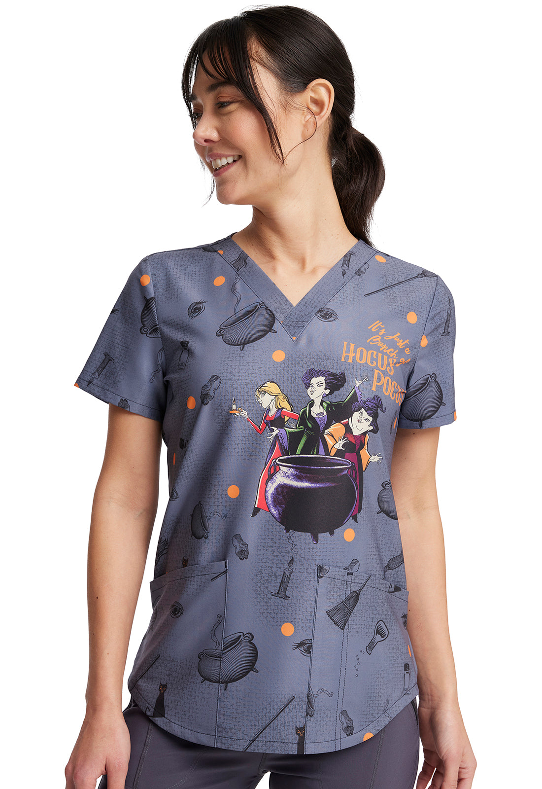 Tooniforms Disney V-Neck Print Top #TF736
