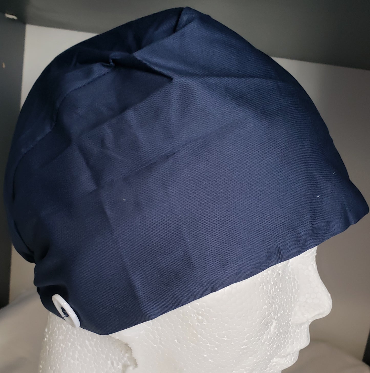 Scrub Hat with Buttons in One Size