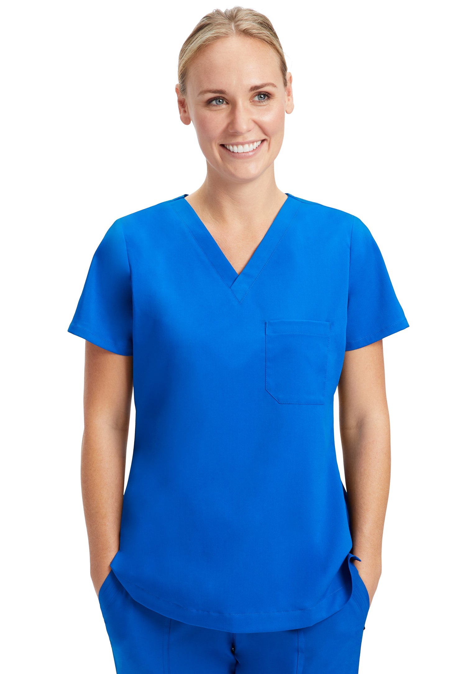 Purple Label One Pocket Jada V-Neck Top #HH2321