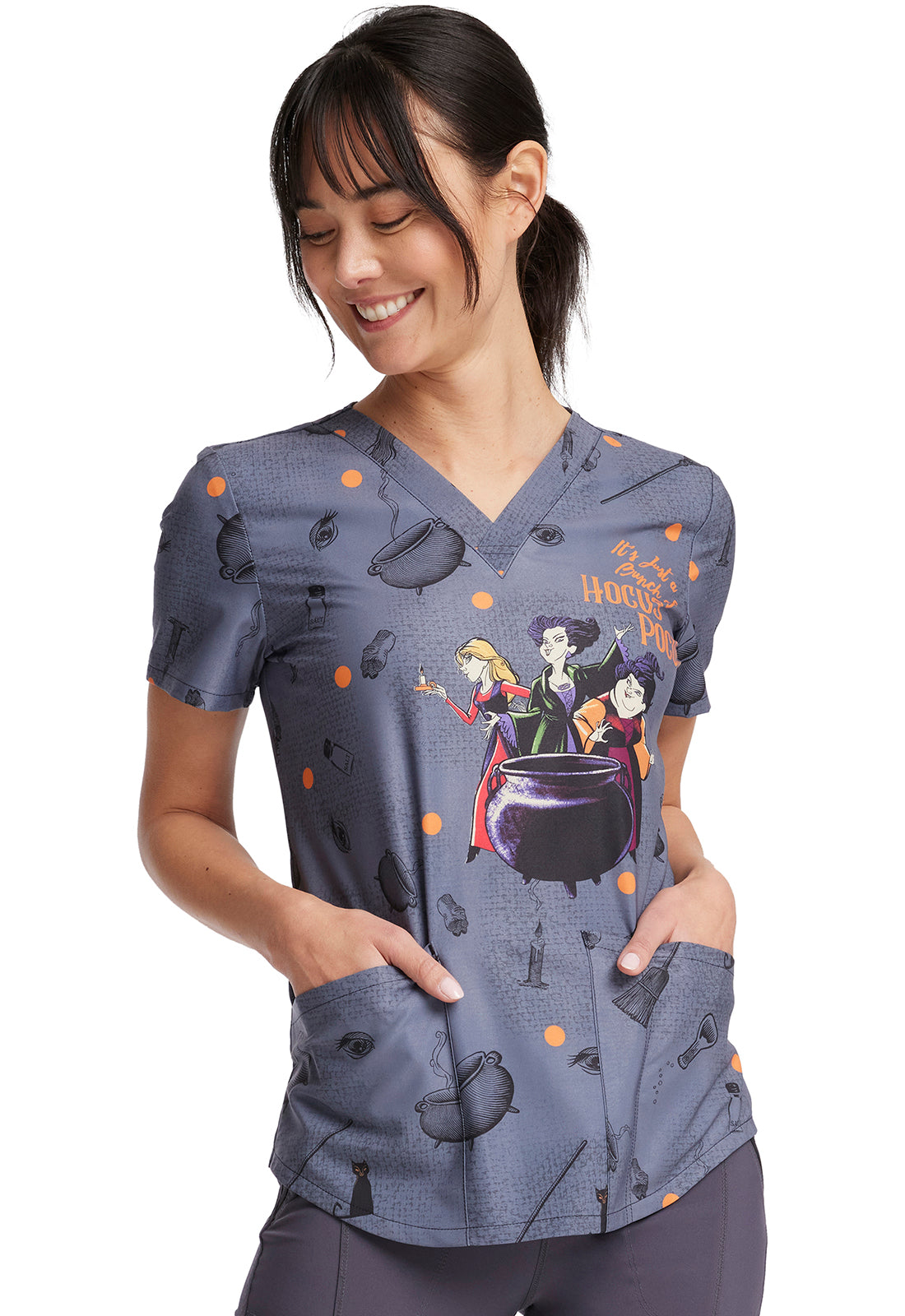Tooniforms Disney V-Neck Print Top #TF736