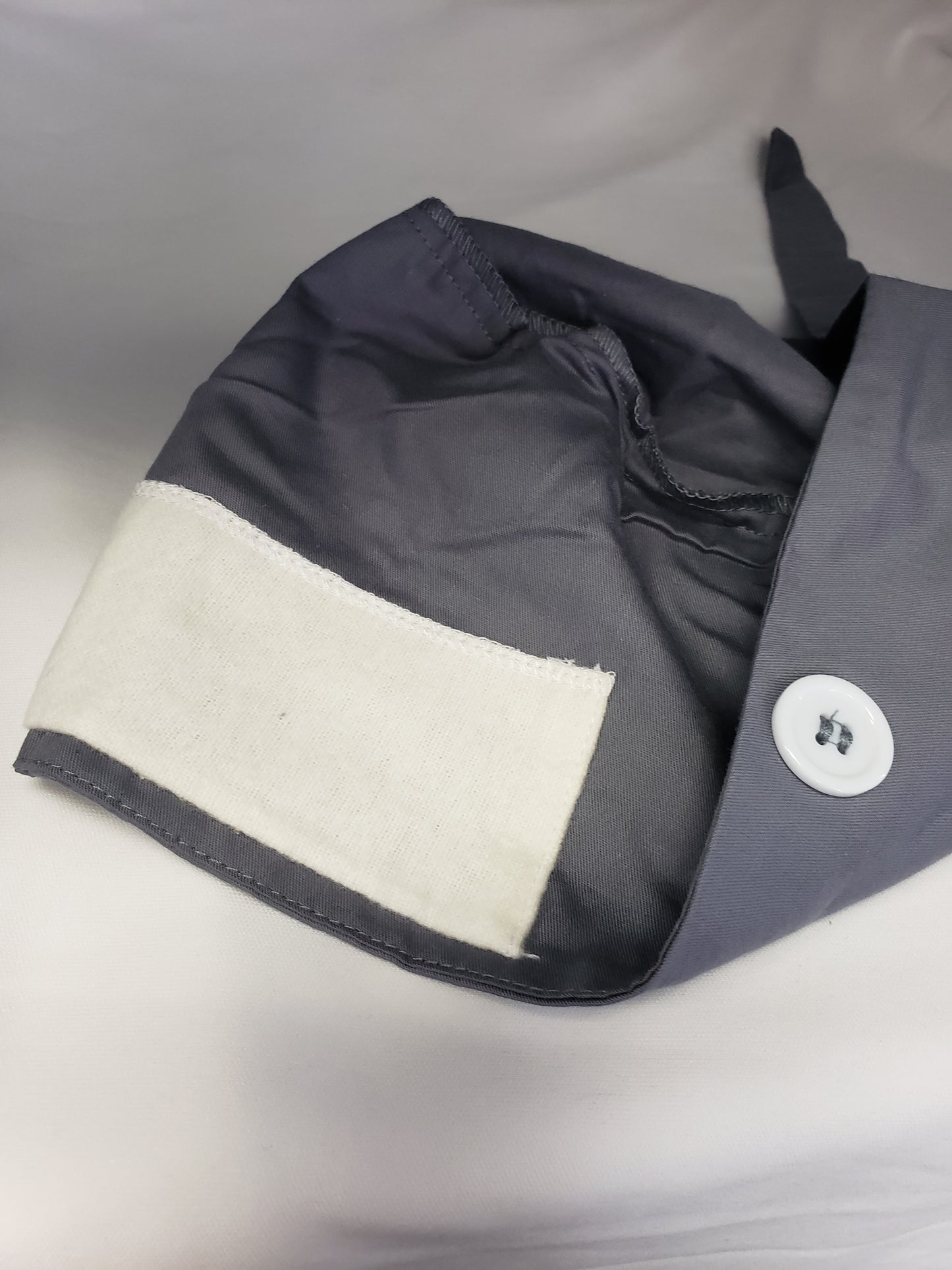 Scrub Hat with Buttons in One Size