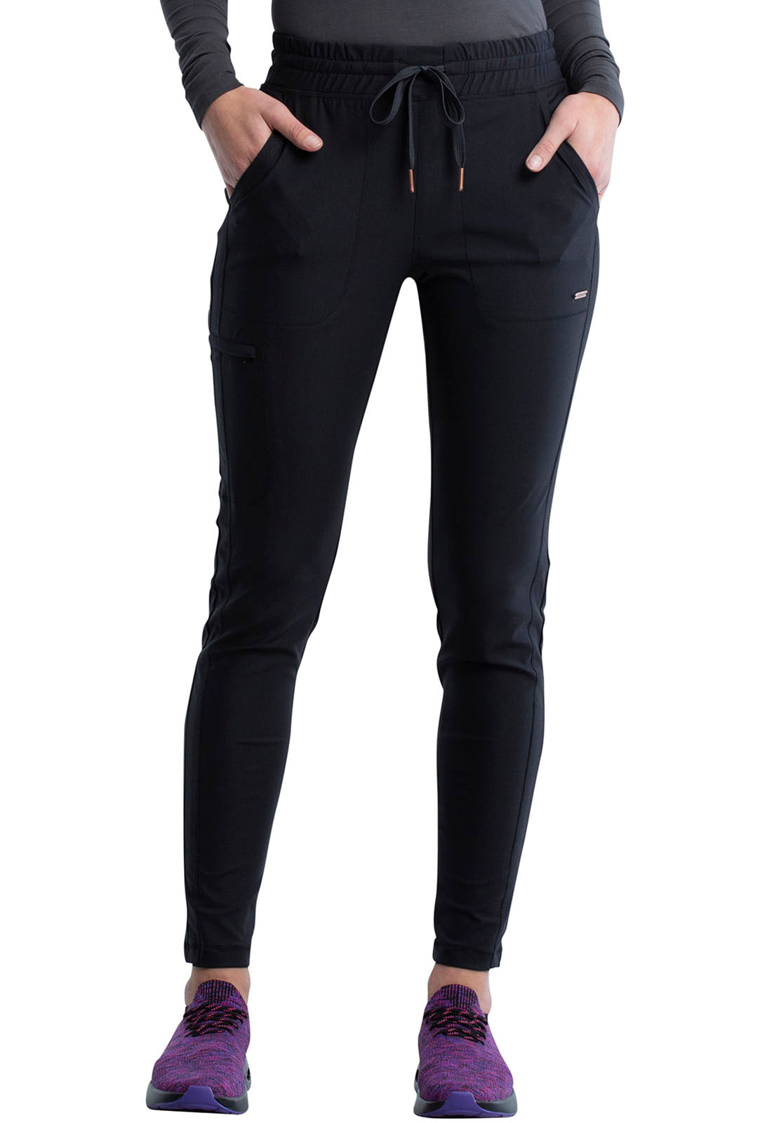 Cherokee FORM Mid Rise Tapered Leg Drawstring Pant #CK095