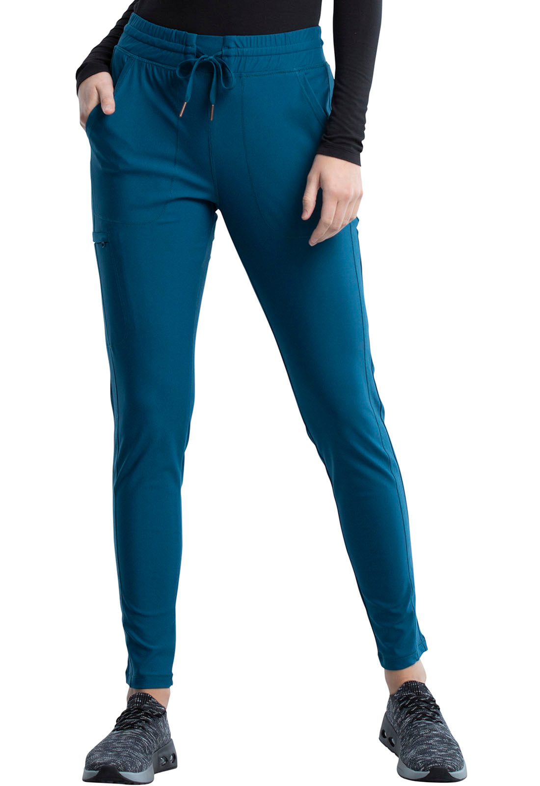 Cherokee FORM Mid Rise Tapered Leg Drawstring Pant #CK095