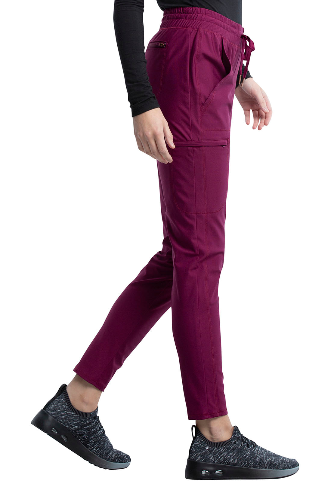 Cherokee FORM Mid Rise Tapered Leg Drawstring Pant #CK095