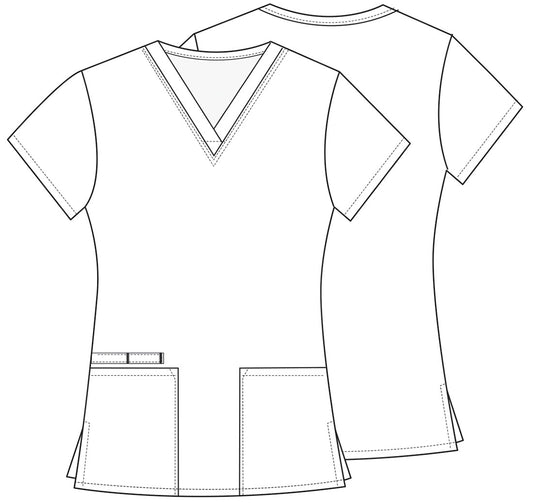 Cherokee Prints V-Neck Top | CK616