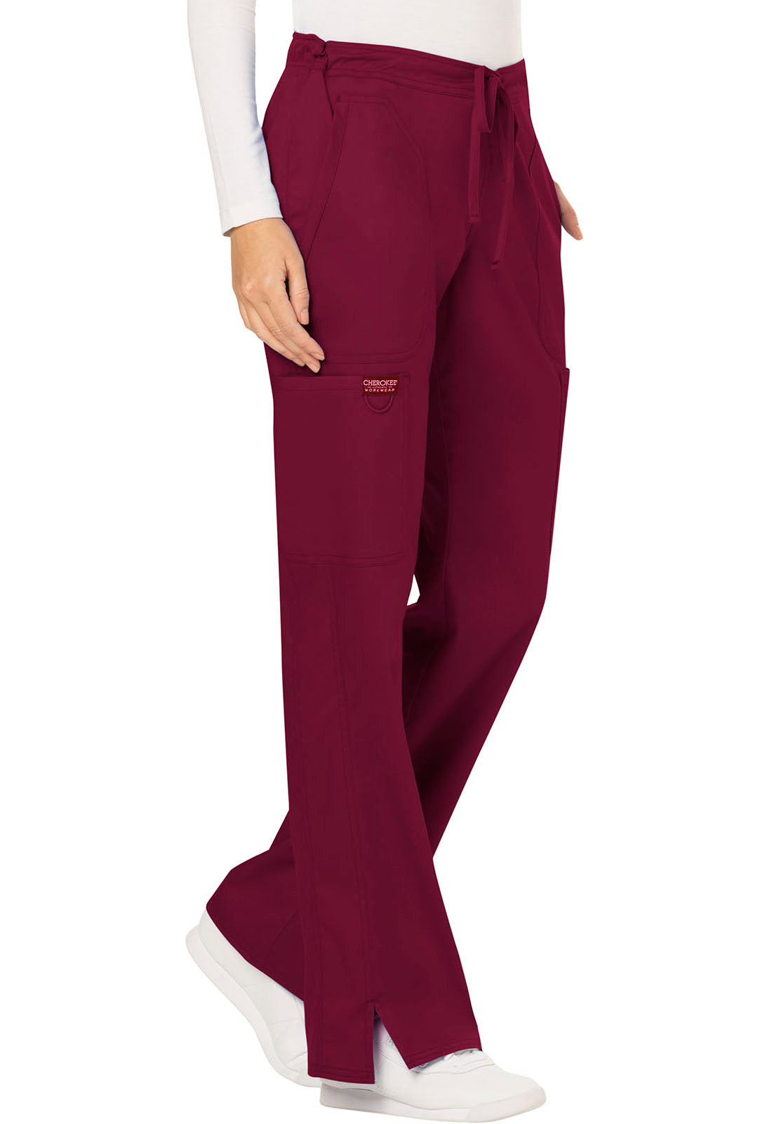 Petite Revolution Mid Rise Moderate Flare Drawstring Pant #WW120P