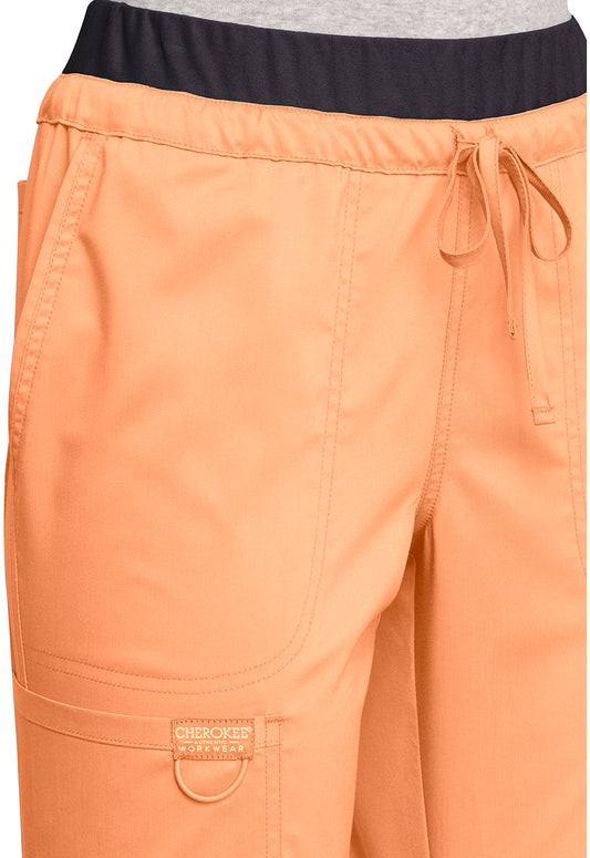Cherokee Revolution Mid Rise Tapered Leg Drawstring #WW105T