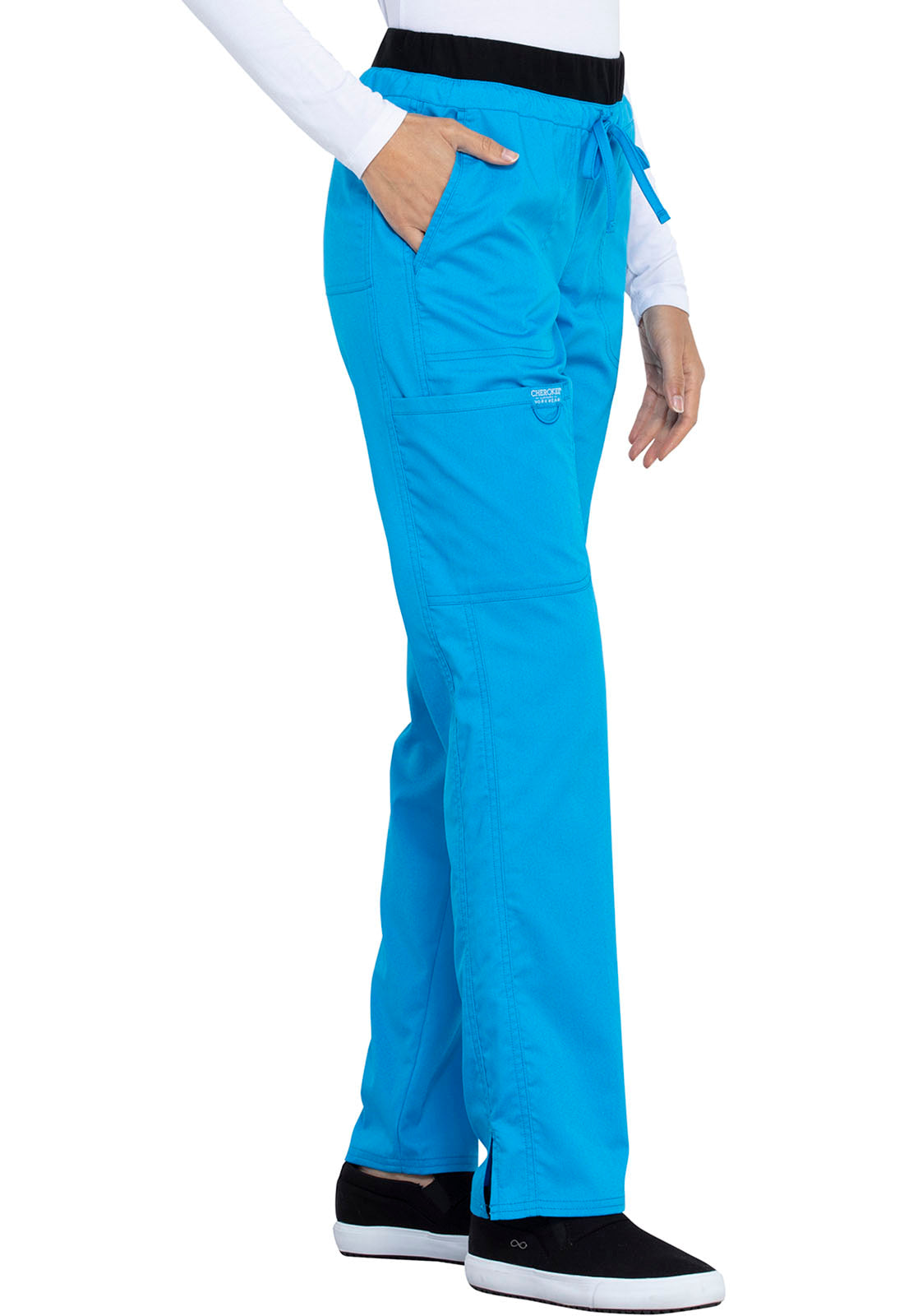 Cherokee Revolution Mid Rise Tapered Leg Drawstring #WW105T