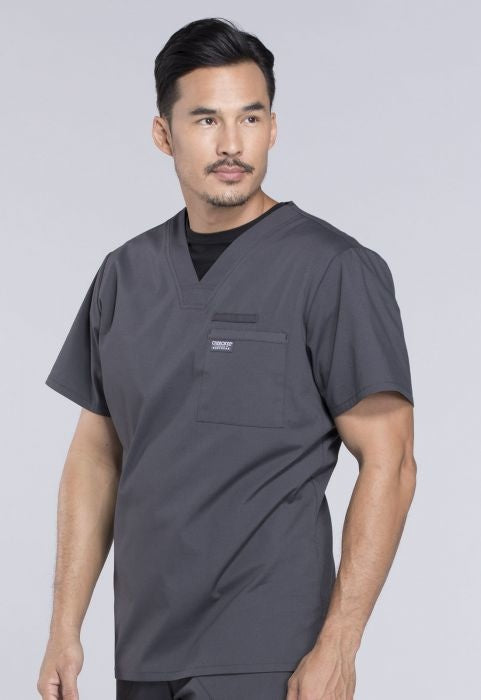 Cherokee Professionals Men's V-Neck Top #WW675