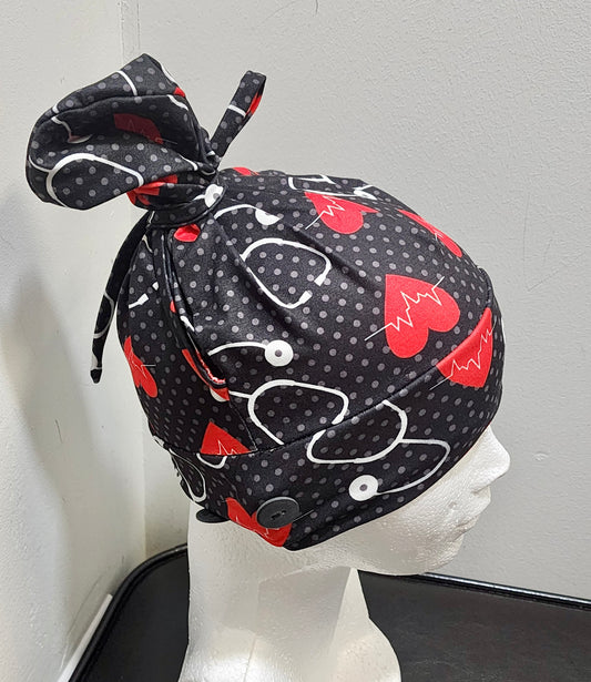 BobUp Scrub Cap with Buttons