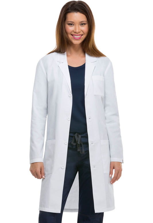 Dickies EDS 37" Unisex Lab Coat in White #83402AB