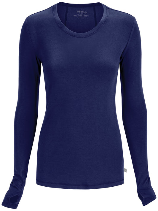Cherokee Infinity Women Underscrubs Long Sleeve Knit Tee #2626A