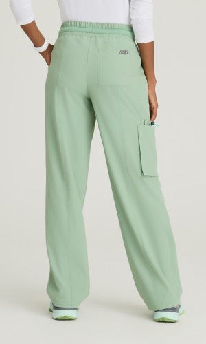 Skechers by Barco Ripstop Scout Women's 5-Pocket STRETCH Cargo Wide Leg Scrub Pants #SKP707