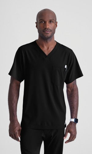 SKECHERS BY BARCO STRUCTURE 1-POCKET V-NECK SCRUB TOP #SK0112