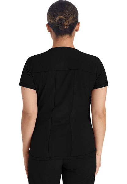 Inspira Flex Henley V-neck Top | IP849A