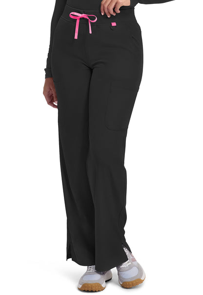 Med Couture Amp Women's 5-Pocket STRETCH High-Rise Wide Leg Cargo Scrub Pant #MC109
