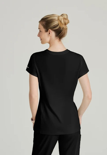 Coast  Placket  V-neck Top | SKT259