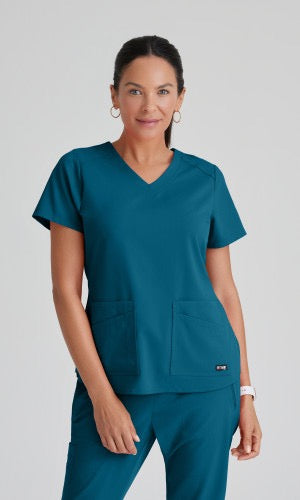 Barco Grey's Anatomy Spandex Stretch Emma Top #GRST011 – New Waves Scrubs
