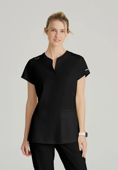 Coast  Placket  V-neck Top | SKT259