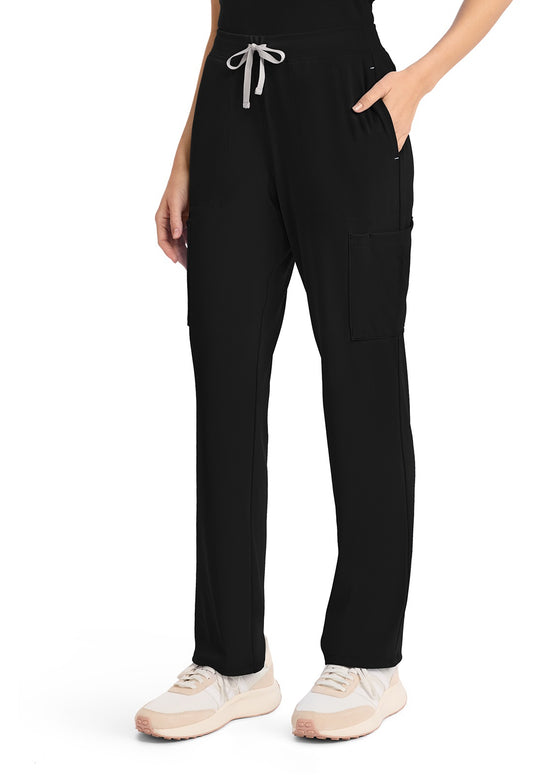 Cherokee Achieve Women's 5-Pocket STRETCH Drawstring Cargo Knit Scrub Pants #CK096 Tall