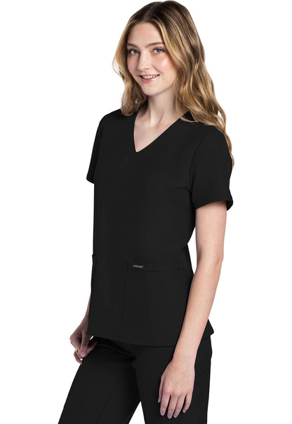 Cherokee Workwear Originals Ultra Women's 2-Pocket V-Neck Scrub Top #CK953A