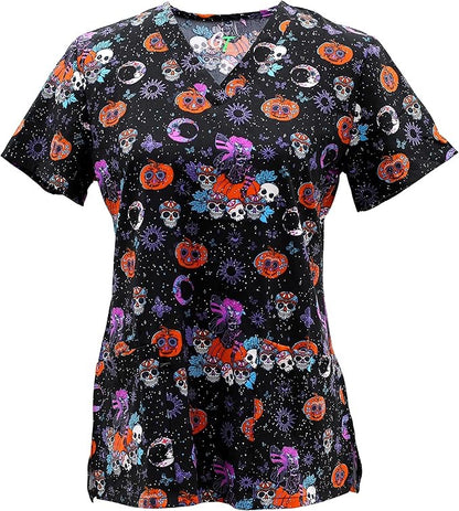 GT Performance Halloween V-neck Top | GT HALLOW